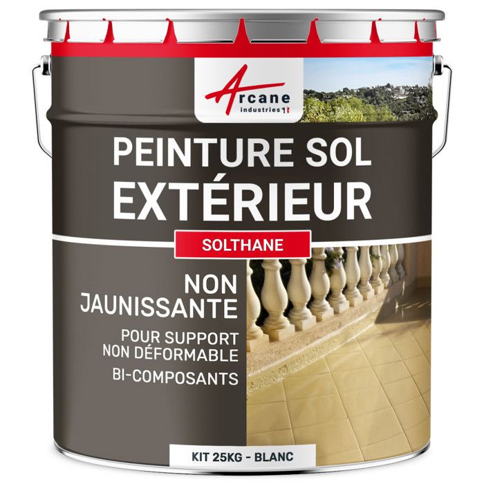 Peinture Polyurethane Sol Exterieur Kit De 25 Kg Achat Vente Peinture Vernis Solthane Cdiscount