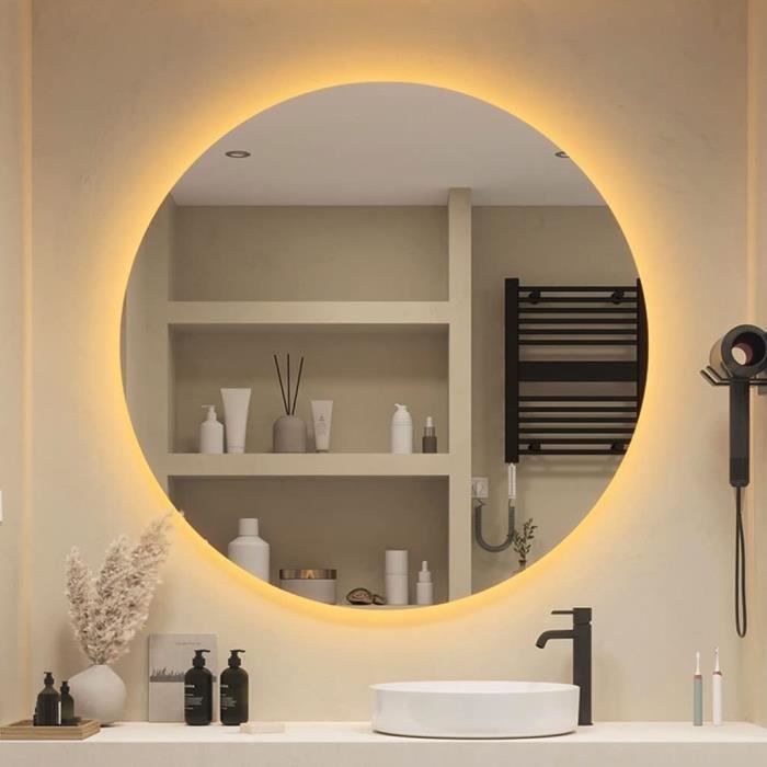 7Trees Miroir De Maquillage Mural Pliable 20,3 Cm Laiton Antique - Miroir Grossissant Rotatif