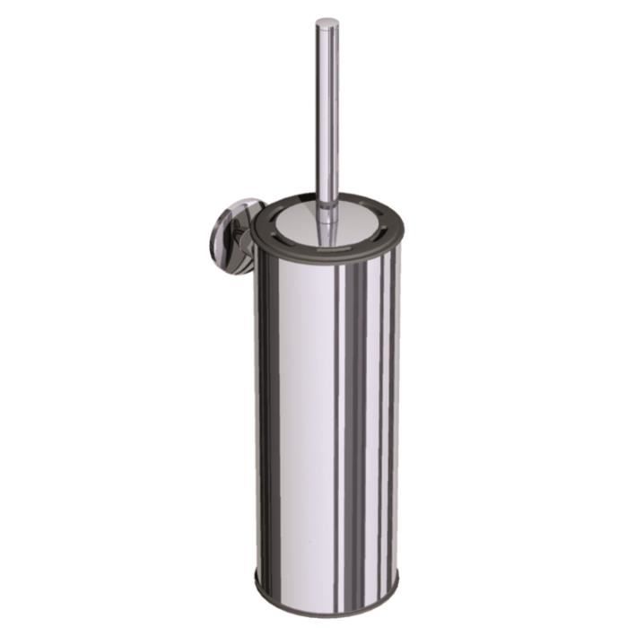 Brosse Wc Avec Support Mural En Laiton Chrome Serie Miami A Fixer