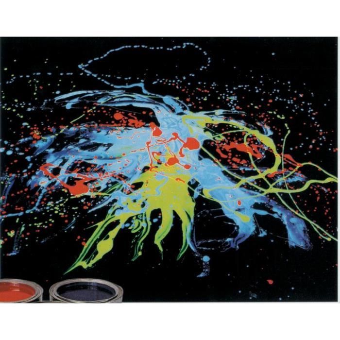 Peinture fluorescente blanche pour lumière noir… - Cdiscount Bricolage