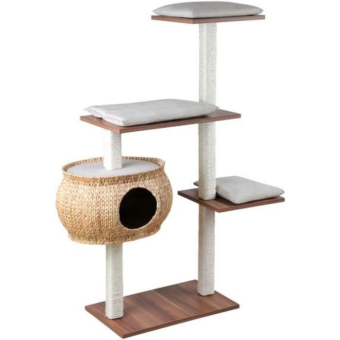 Arbre A Chat Bois Et Jacinthe Tressee Katzenboy Cosy Silvio