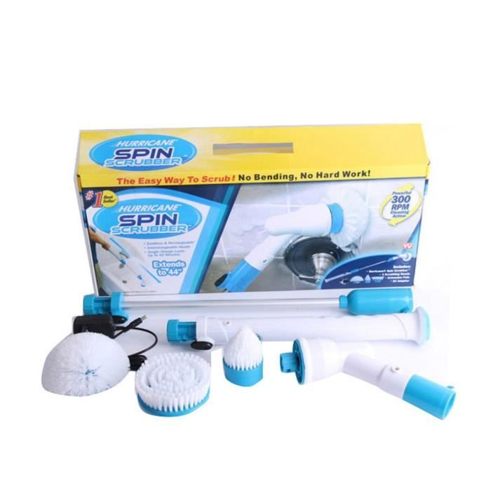 Turbo Scrub Brosse De Nettoyage Electrique A Long Poignee Cleaner