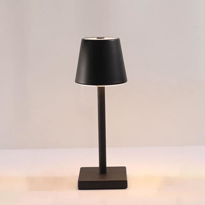 Neoglint Lampe de table sans fil LED, Lampe de table vintage à intensité  variable, Lampe de table rechargeable à commande tactile, 3 Températures de