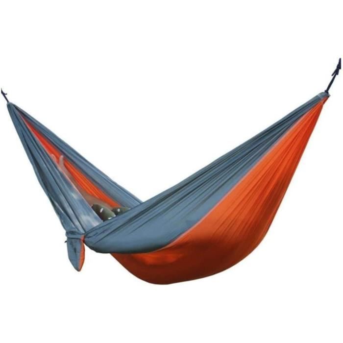Hamac double imprimé Eno, 8 x 1,9 m en nylon bleu, 4 pièces