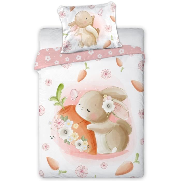 Housse De Couette Bebe Rose Cdiscount