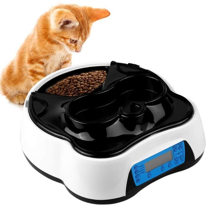 Comparer les prix de Distributeur de Nourriture Automatique - ZGEER - Modèle 16 L - Enregistrement Vocal - Écran LCD - 4 Repas