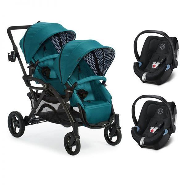 Poussette double contours options elite aruba blue Clearance