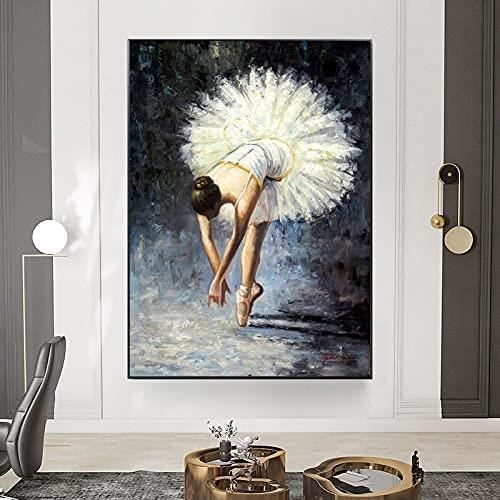Tableau Murale Vintage Ballet Danseur Toile Tableau Peinture Ballerine Affiche et Murale Art avec cadre 30x40cm 8322 Cdiscount Maison