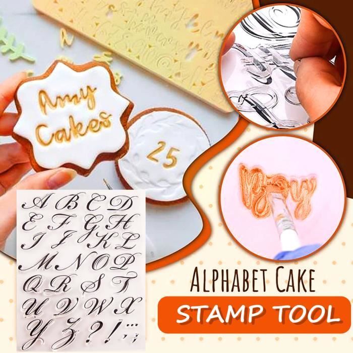 Alphabet Embosser Stamp Cake Decor Baking Bakeware Letters Tool Belle