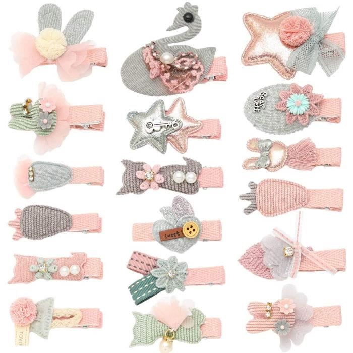 Lot De 18 Barrettes A Cheveux Avec Nœud Pour Bebe Cdiscount Au Quotidien