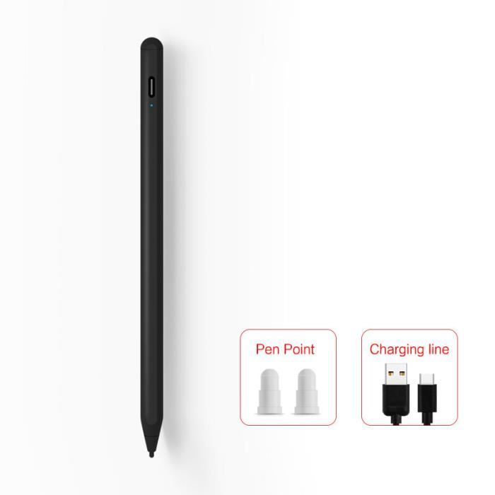 Stylets,Stylet pour tablette Samsung Galaxy Tab S7 FE LTE 12.4, stylo de  dessin Rechargeable pour écran tactile, pour - black[E8046]