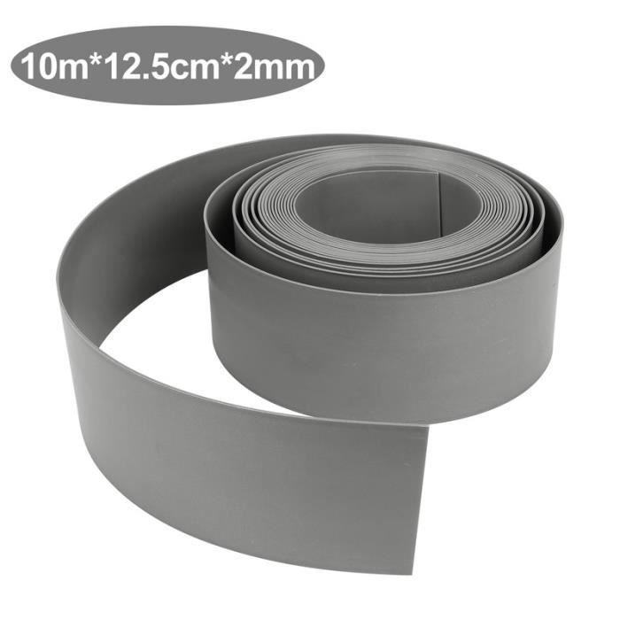 Bordure De Jardin Plastique 15m - Imitation Pierre De Granit Gris - Résistante Aux UV Et Intempéries