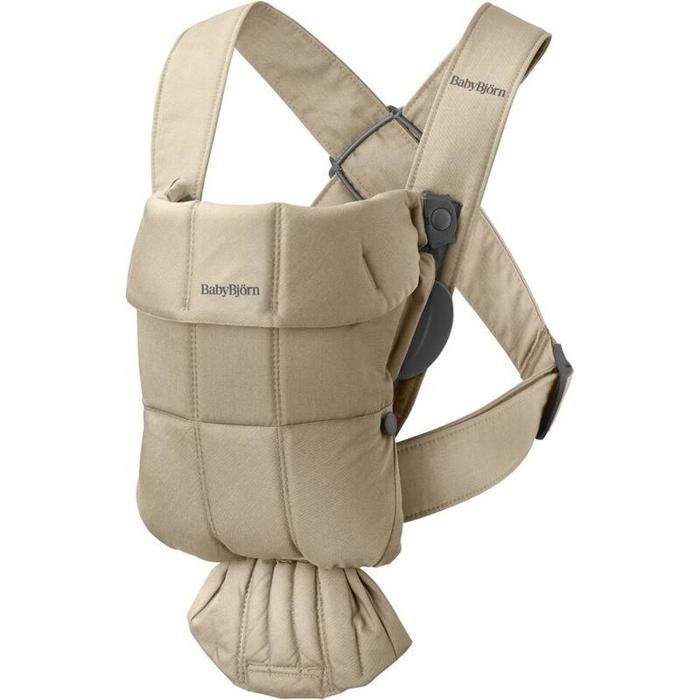 BABYBJ&Ouml;RN - Porte-bebe Mini Tisse Beige