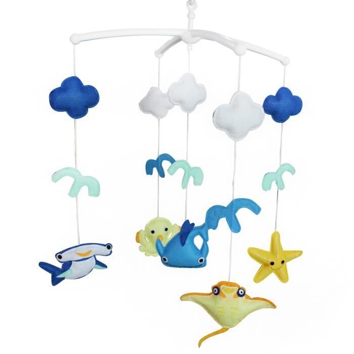 Mobile Musical De Decoration De Lit Mobiles Colores Beau Cadeau Pour Le Bebe Cdiscount Puericulture Eveil Bebe