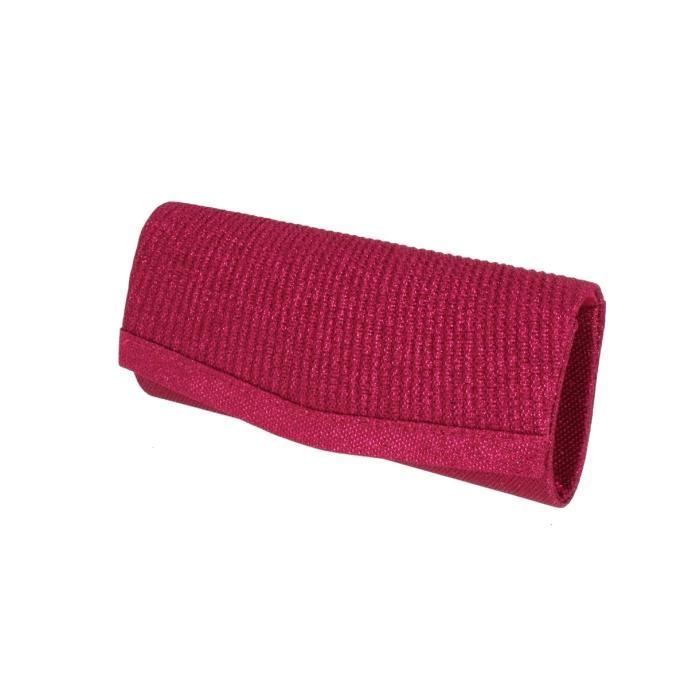 Pochette de soir e Rose fushia Taille Unique Cdiscount