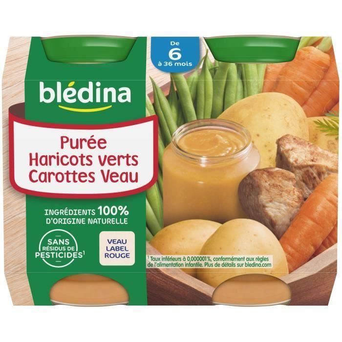 Bledina Petits Pots Haricots Verts Carottes Et Veau 2x0 G Des 6 Mois Lot De 3 Achat Vente Legumes Cuisines Bledina Petits Pots Haricots Verts Carottes Et Veau