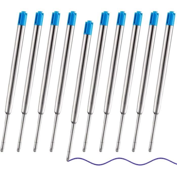 Recharge Stylo Bille Bleus De 9 8 Cm 10 1 0 Mm Recharges M talliques 