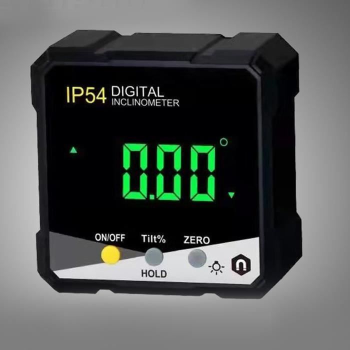 Inclinomètre Numérique Magnétique - Écran LCD, Mesure 360°, étanche IP54 - Parfait Bricolage, Menuiserie, Travaux - 10