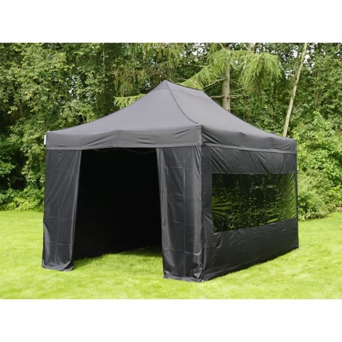Tente Pliante Chapiteau Pliable Tonnelle Pliante Barnum Pliant Flextents Pro 3x4 5m Noir Avec 4 Cotes Dancover Tentes Pliantes Achat Vente Tonnelle Barnum Tentes Pliantes Tente Pliante Cdiscount