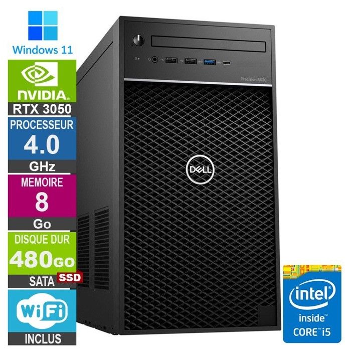 PC Gamer LPG-3630 i5-8400 4.00GHz 8Go/480Go SSD/RTX 3050