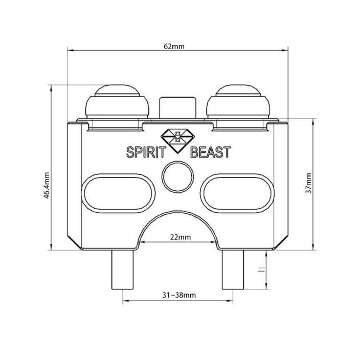 OKAWYC Lot De 2 Plaques Murales Luca Pour Interrupteur Double