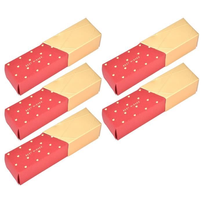 Boîte à bonbons rouge 20pcs boîte à bonbons innovante en forme de rouge à lèvres boîtecadeau de