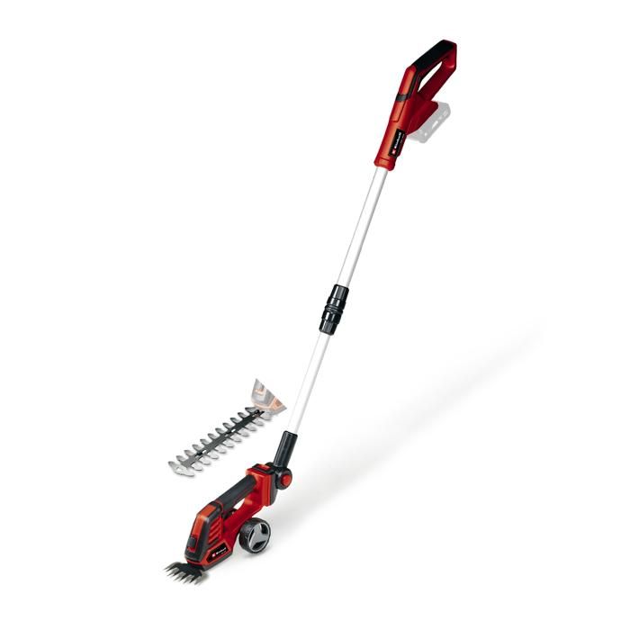 Einhell Cisaille à gazon sans fil GE CG 18100 Li T Solo Power X Change 18 V Changement d’accessoire sans outil avec rallonge télescopique Livré sans Batterie ni Chargeur - vue 2