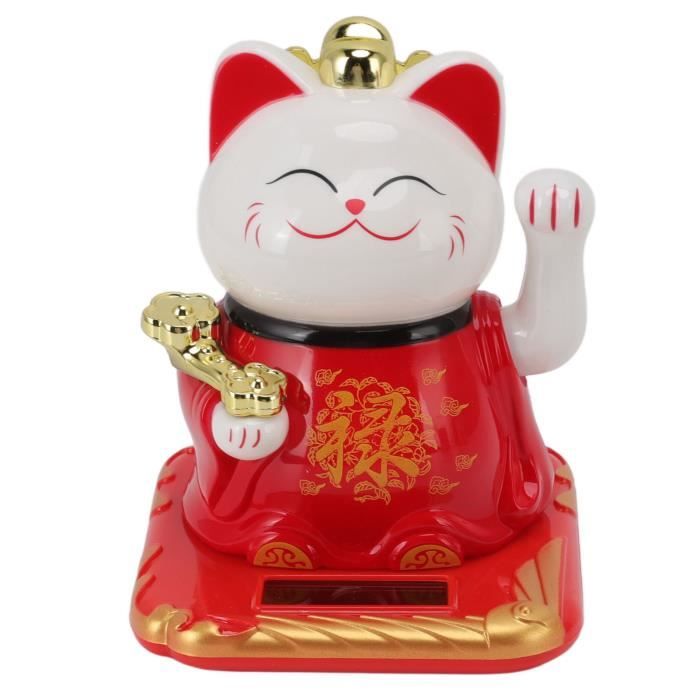 Minifinker Chat Porte-bonheur à Ondulation Solaire Chat Porte-bonheur