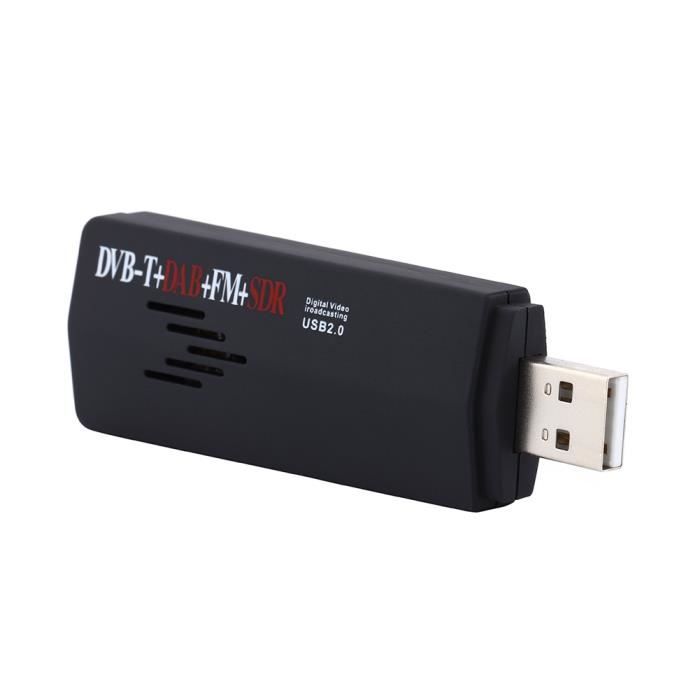 Fasizi Clé TV USB Numérique Portable - Récepteur DVB-T/DAB/FM Avec Antenne Et Télécommande