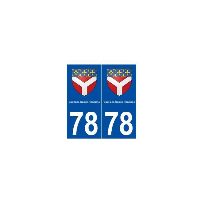 78 Conflans Sainte Honorine Blason Autocollant Plaque Stickers Ville Angles Arrondis Arrondis Achat Vente Decoration Vehicule 78 Conflans Sainte Honorine Cdiscount