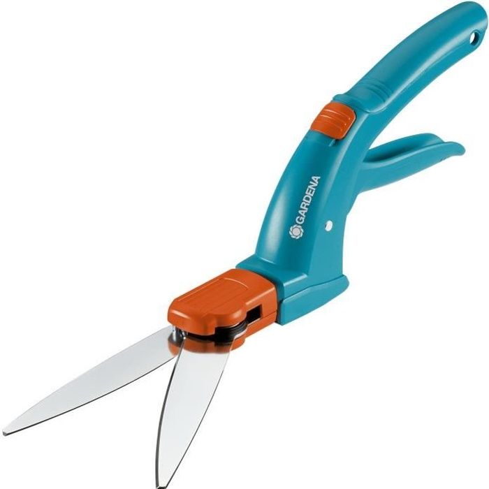 Cisaille à Gazon GARDENA Lames Ondulées Poignée Ergonomique Patin de Guidage 360° de Garantie