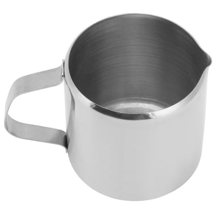 Fdit Pichet à Mousser Tasse à Mousser En Acier Inoxydable Avec Bec
