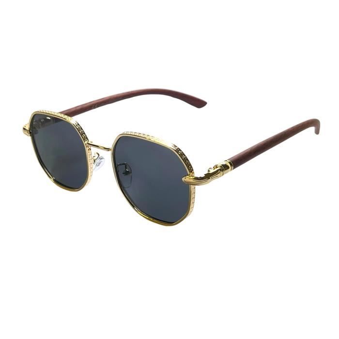 Lunette de soleil ronde noire femme on sale
