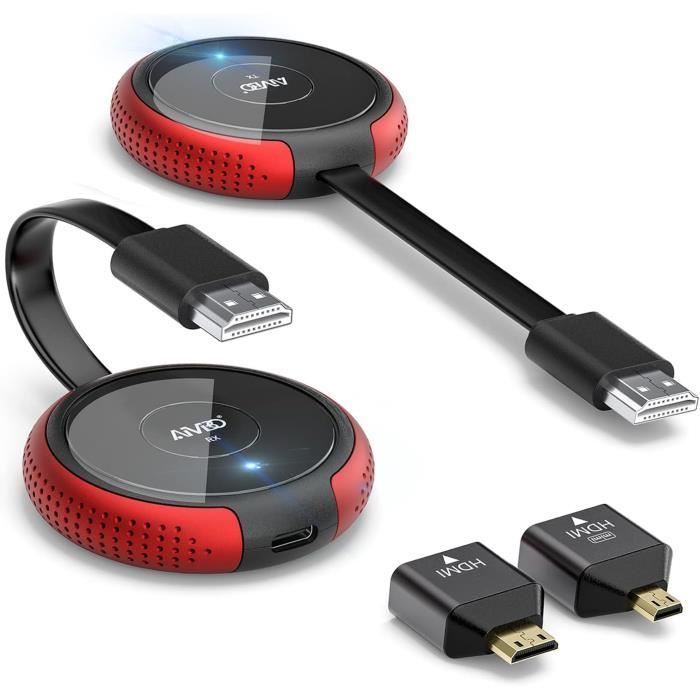 Émetteur-récepteur HDMI Sans Fil 4K – Portée 50 M (165 Ft) – Double Bande 2.4G/5G – Plug & Play Pour TV, PC, Projecteur