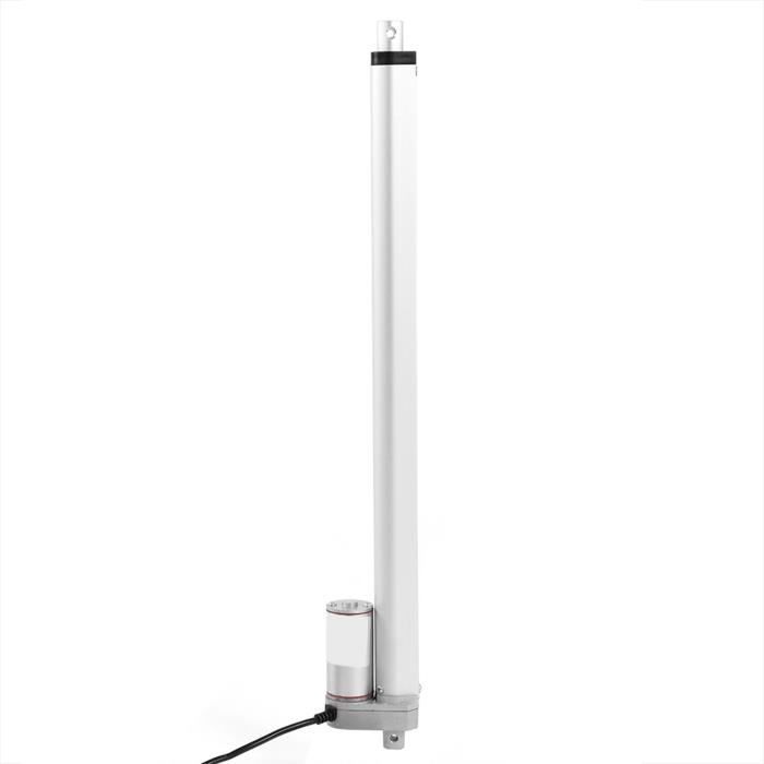 Actionneur Linéaire électrique 12V - Course 50 Mm, Poussée 750N - Alliage Aluminium Blanc - Pour Canapé électrique, Lit, Support Caméra - IP65
