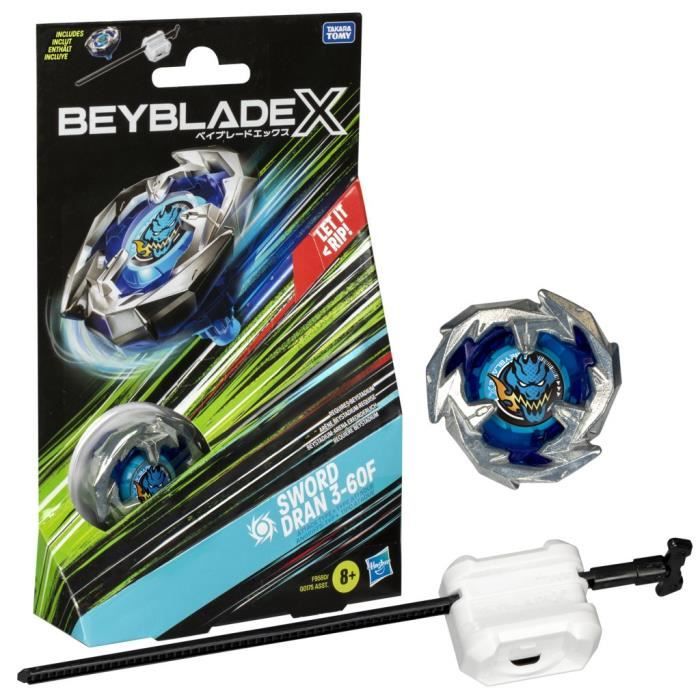 Blade Starter Pack Toupie de Combat - Toupie Metal Rhinok avec Lanceur