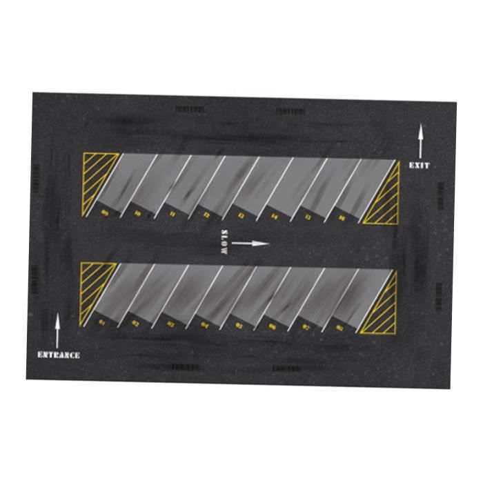 Tapis De Souris Décoratif Paysage 1:64 Avec Parking - Pour Voitures Miniatures, Plastique