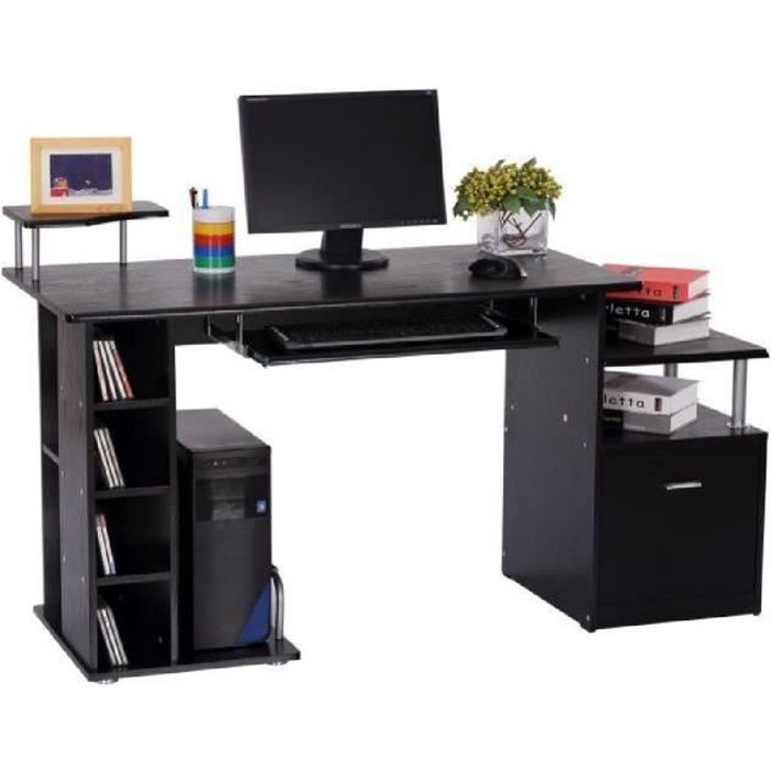 Bureau Informatique Noir Achat Vente Pas Cher Cdiscount