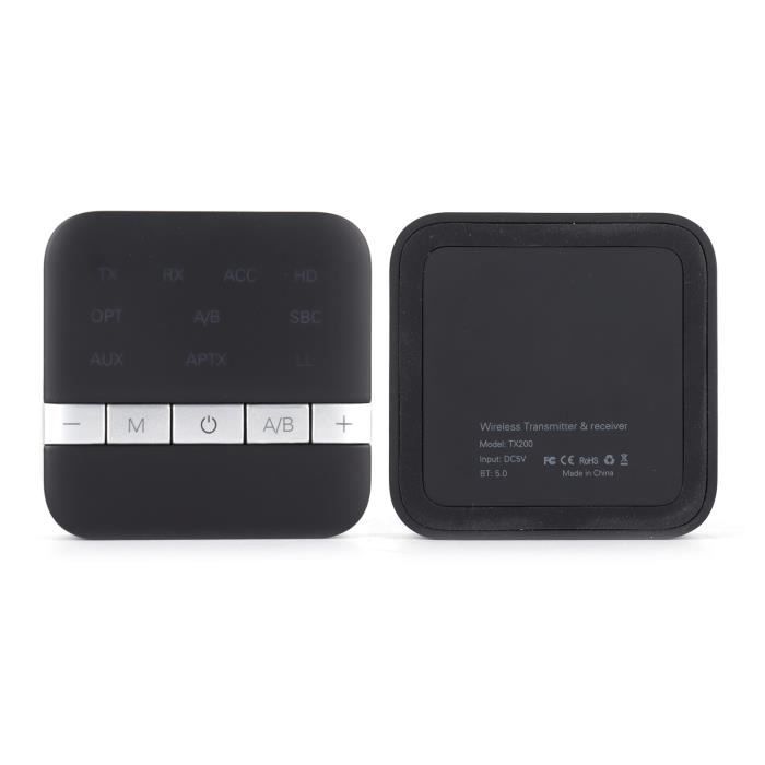 HURRISE Récepteur audio sans fil Émetteur et récepteur sans fil Bluetooth 5.0 Puce Récepteur