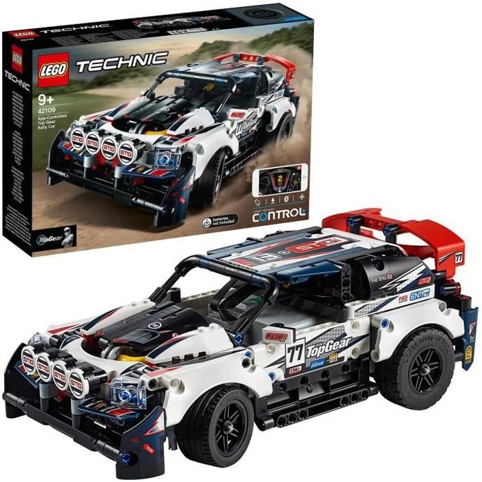 LEGO Technic 42109 La voiture de rallye controlee Kit de construction Maquette Telecommandee Jouet pour Enfant de 9 ans Cdiscount Jeux Jouets