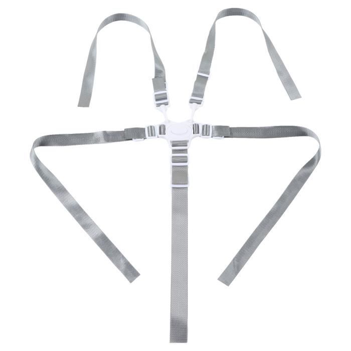 Harnais 5 Points Ajustable Pour Chaise Haute, Poussette - Universel, Compatible Maclaren, Chicco, Etc. - Enfant Sécurité
