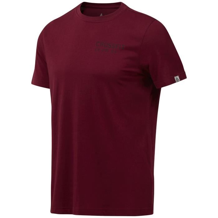 tee shirt reebok bordeaux
