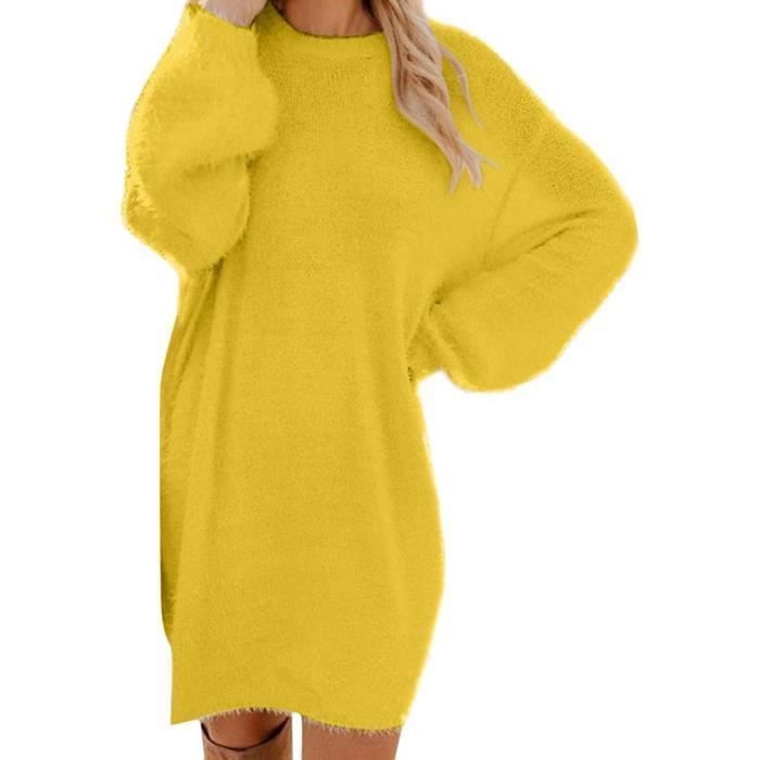 Pull jaune fille sales