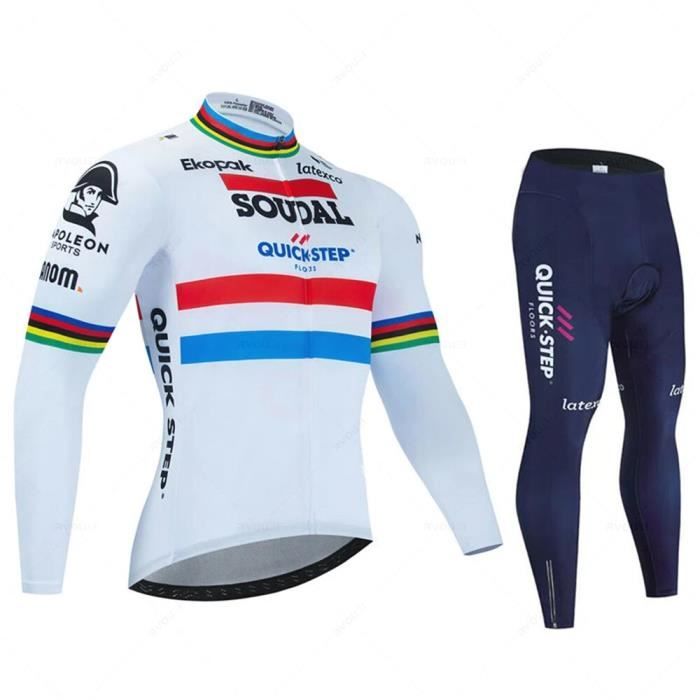 Maillot Cyclisme Homme UNCYC Manches Longues - Polyester Respirant - Fermeture Zip Complète - Taille S-3XL