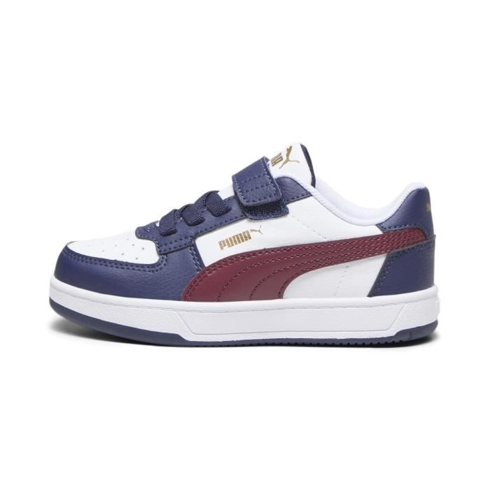 Basket à Scratch Junior Puma Caven - Blanc/Marine-Or