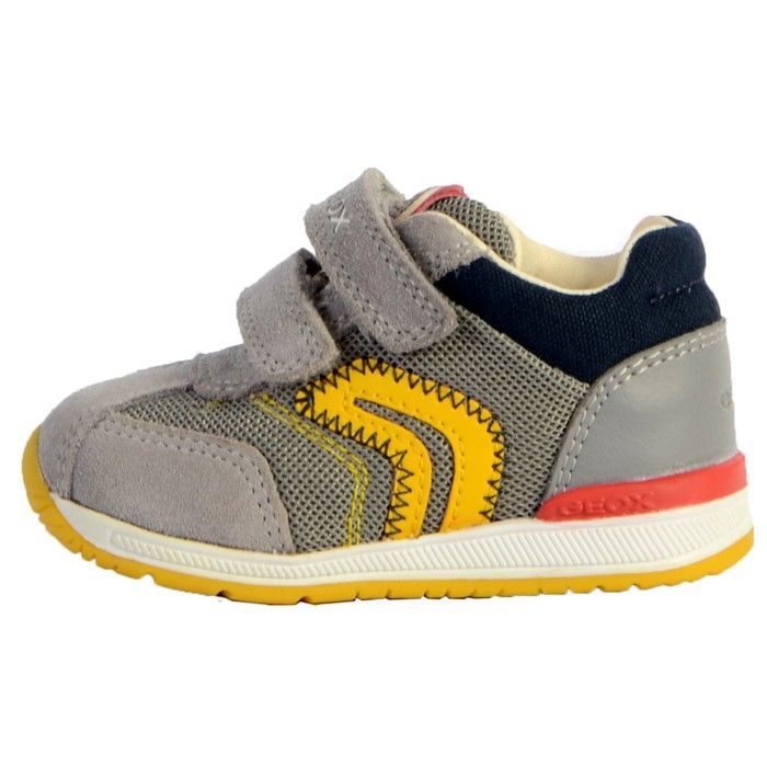 Geox Baskets Geox Baby Rishon - Garçon - Jaune - Scratch - Confortable