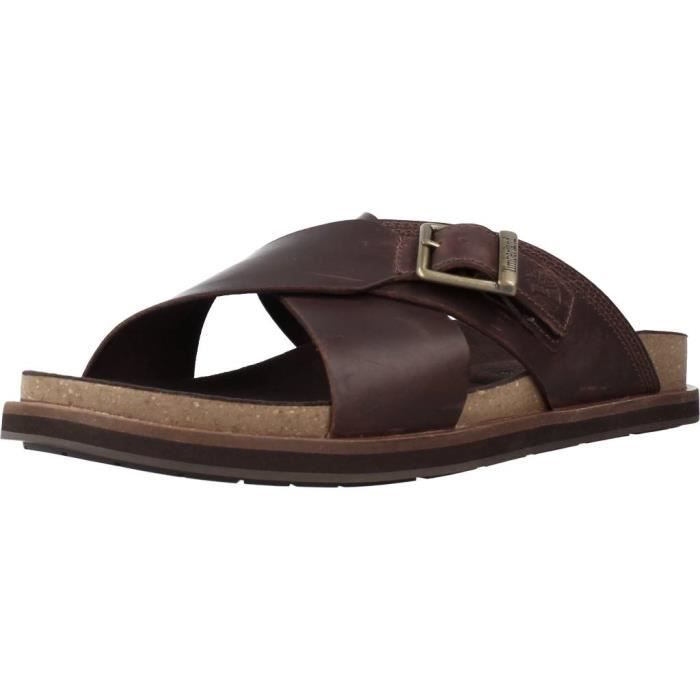 Sandale nu pieds Homme TIMBERLAND 106208 Marron Boucle de serrage Marron Cdiscount Chaussures