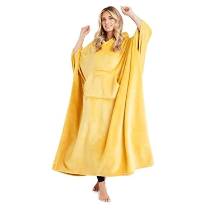 Throf Pyjama PRWC5 Sweat à capuche couverture surdimensionné polaire géant ...