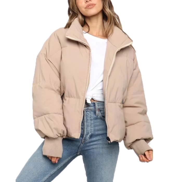 Doudoune femme clearance courte beige
