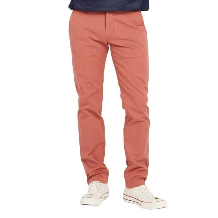 Pantalon Chino 7/8 Femme I.CODE By IKKS - Couleur Rose Corail, Coton Mélangé - Neuf Avec étiquettes